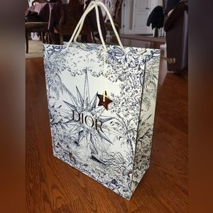 Dior shopping bag 2022 Holiday edition with a lucky star charm